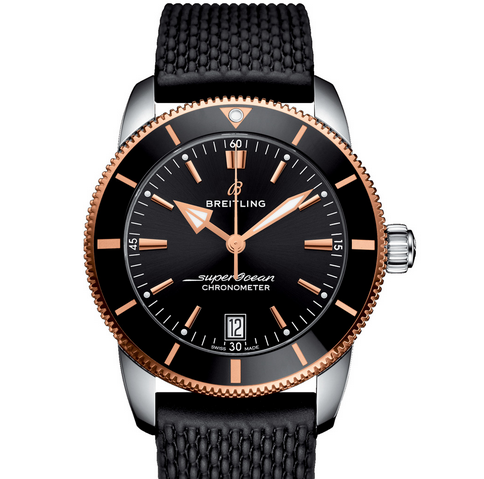 GF百年灵超级海洋文化系列UB2010121B1S1间金黑盘胶带男士机械手表