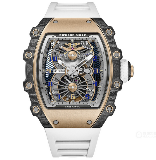 RM里查德米尔RM 21-01空气动力陀飞轮 碳纤维玫瑰金男士机械手表
