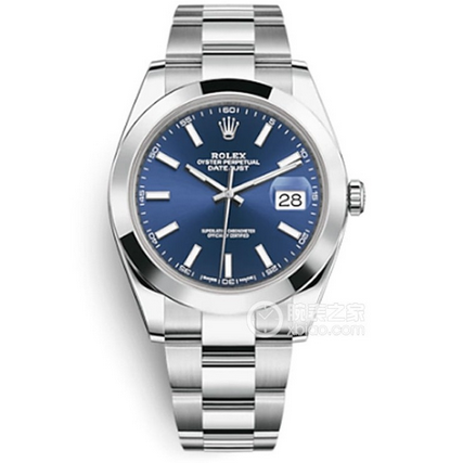 VS厂劳力士日志型系列m126300蓝盘钢带男士机械手表（41mm三株表带）
