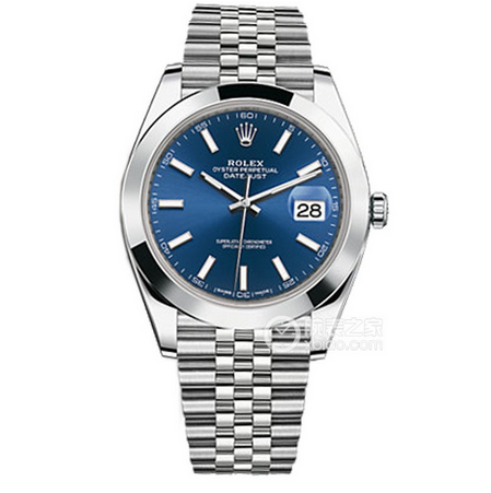 VS厂劳力士日志型系列m126300-0002蓝盘钢带机械男士复刻手表（41mm五铢表带）