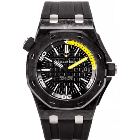 IP顶级复刻爱彼皇家橡树离岸型15706锻造碳材质 胶带男士机械手表