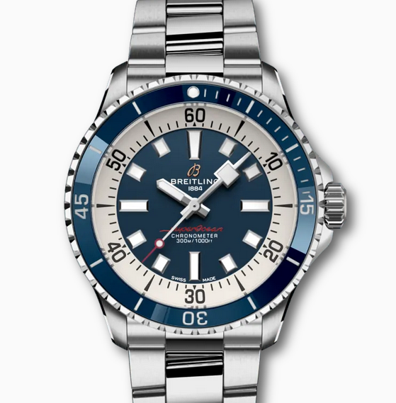 TF百年灵超级海洋系列A17375E71C1A1蓝盘钢带男士机械手表 一比一打造