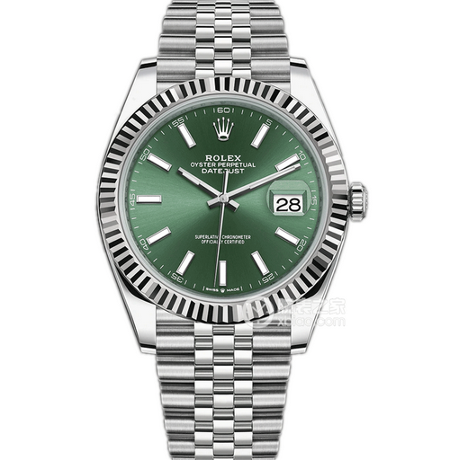 C厂劳力士日志型系列m126334-0028薄荷绿36mm钢带男士机械手表