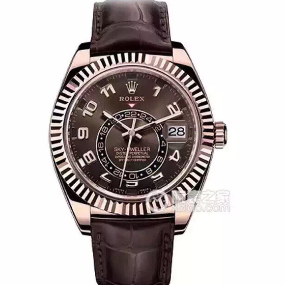 劳力士型号：326935SKY-DWELLER机械男士手表。