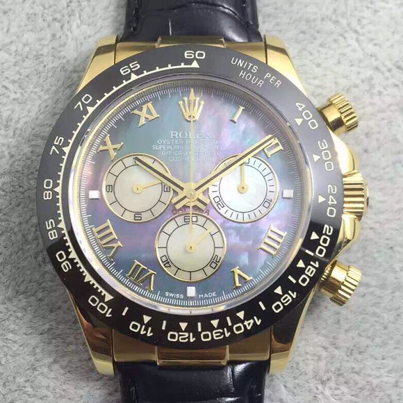 劳力士迪通拿系列V5版机械男士手表。