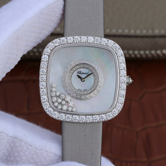 KG萧邦（肖邦）HAPPY DIAMONDS系列204368-1001女士方型腕表 