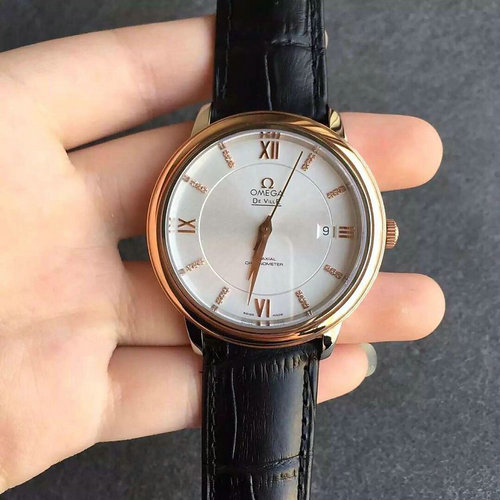 新款精仿复刻欧米茄蝶飞系列超薄金钻丁自动机械手表