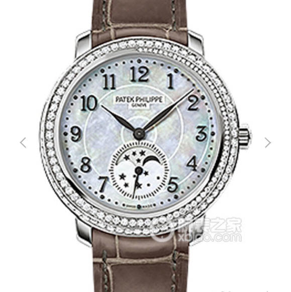 KG厂复刻百达翡丽复杂功能系列4968女士手表镶嵌施华洛世奇钻 手动机械表