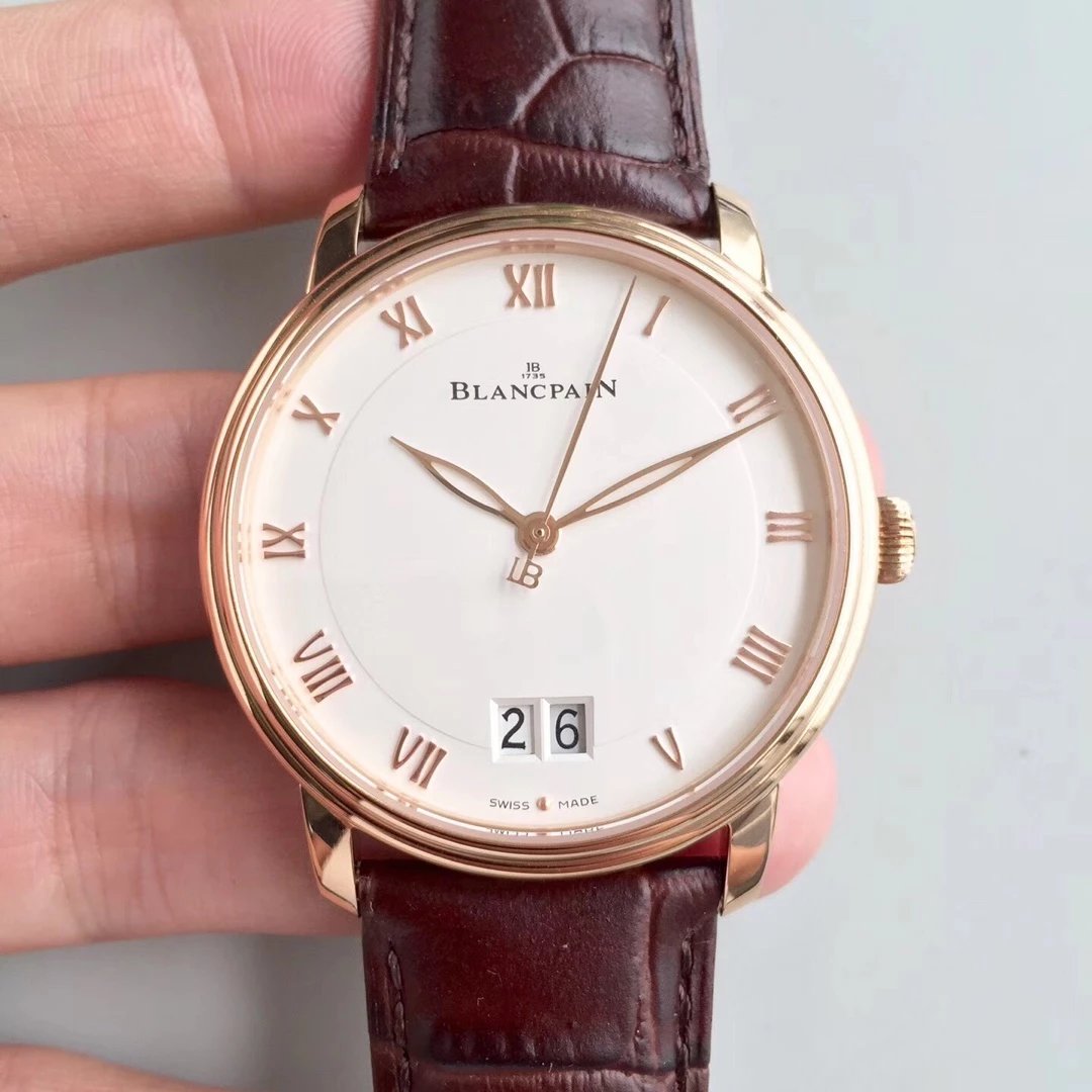 HG复刻宝珀最经典优雅的Villeret系列大日历视窗腕表