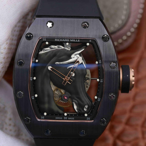 理查德米勒马到功成RM52-02胶带陶瓷男士自动机械手表