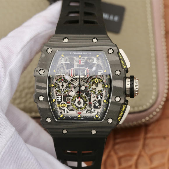 KV理查德米尔米勒RM11-03系列 男士机械手表 （黑色胶带）