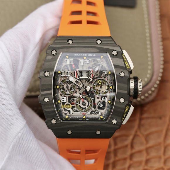 KV理查德米尔米勒RM11-03系列 男士机械手表 （橙色表带）