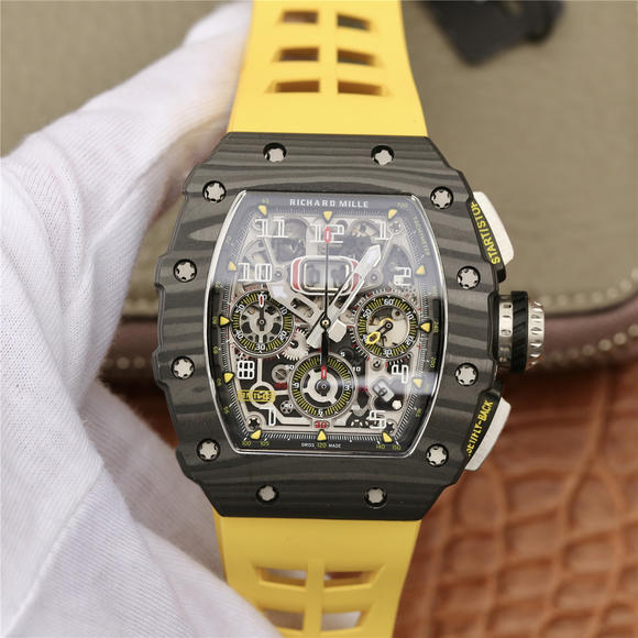KV理查德米尔米勒RM11-03系列 男士机械手表 （黄色胶带）