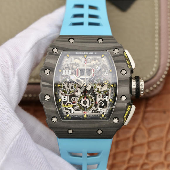KV理查德米尔米勒RM11-03系列 男士机械手表 （蓝色胶带）