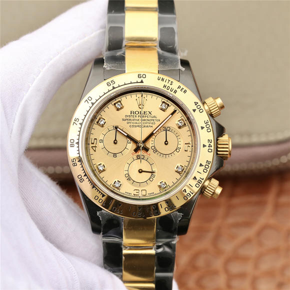 劳力士迪通拿-116598RBOW系列 延续始于1963的经典力作 黄金款18k 男士手表