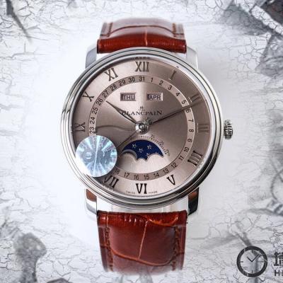 OM最新力作 V2升级版 市场最高版本【顶级】宝珀villeret经典系列 6654月相显示腕表