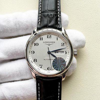 【JF】浪琴 名匠系列 双历机芯 2836自动机械机芯 皮带表 男士手表