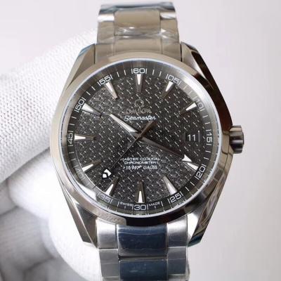 kw最高版本1-1欧米茄 海马150系列 精钢表带 自动机械机芯 男士手表