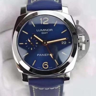 KW新品：沛纳海PAM688 蓝得骚 搭载P9001自动上链机芯 男士手表 皮带表
