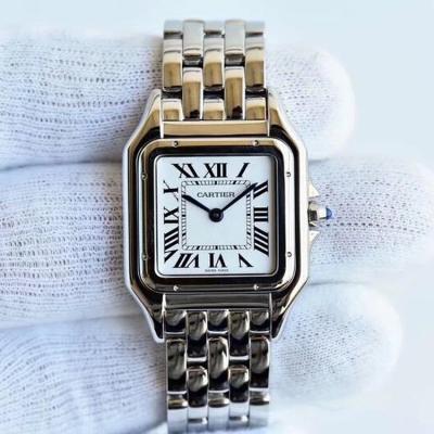 GF最强女表系列??卡地亚猎豹Panthère de Cartier 精钢表带 石英机芯 女士手表