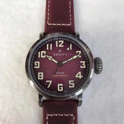 XF新款：真力时复古大飞 独特而考究的新款时计 油性磨砂表带 男士手表