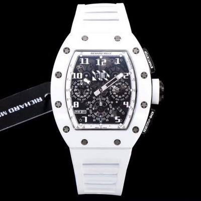 KV台湾厂理查德米尔RM-011白色陶瓷限量款 高端品质 男士机械手表 【独凡表行】一比一复刻