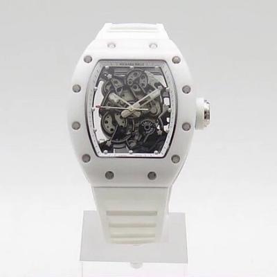 KV厂RM 理查德 RM55系列腕表 壳子采用的TZP是一种四方氧化锆多晶瓷 白陶瓷