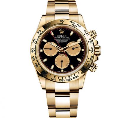 JH厂劳力士m116508-0009迪通拿系列计时机械手表（金色） 顶级复刻表 【独凡表行】一比一复