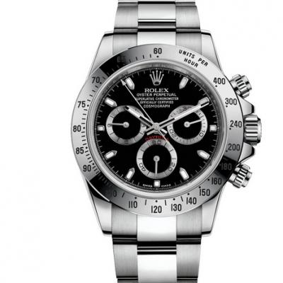 劳力士v6s版116520-78590 黑盘宇宙计型迪通拿机械男士手表。