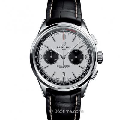 GF厂手表百年灵璞雅B01计时腕表,自动机械计时机芯,牛皮表带,男士腕表