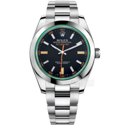 GS劳力士格磁型系列m116400gv-0002蓝盘/黑盘 绿玻璃钢带男士机械手表 