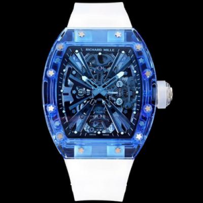 RM理查德米勒RM12-01陀飞轮蓝宝石透明版瑞士标准订制的陀飞轮机芯男士手表  一比一复刻