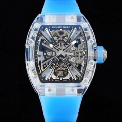 RM Factory理查德米勒RM12-01陀飞轮蓝宝石透明版瑞士标准订制的陀飞轮机芯男士腕表