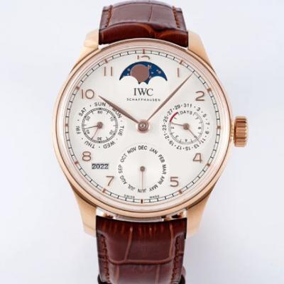 APS厂IWC万国表葡萄牙系列IW503302银白盘搭载万年历机芯42.2MM男士手表