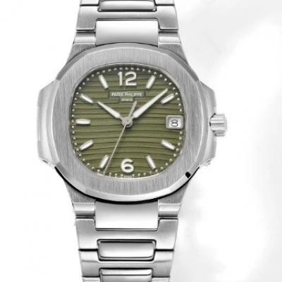 GR厂百达翡丽运动优雅系列7010绿面搭载瑞士进口石英机芯32MM女士手表