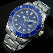 瑞士劳力士ROLEX潜行者男表 蓝水鬼 蓝色水鬼 自动机械男士手表